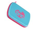 Hard Top Pencil Case | Blue with Pink Zip | Two-Colour Online Hot Sale