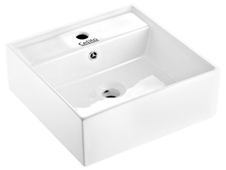 Ceramic Rectangle Sink Bowl - White on Sale