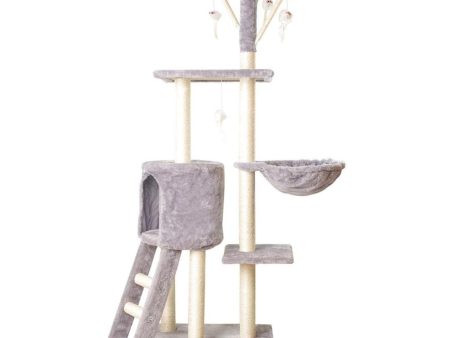 Cat Condo | 138cm 5-Layer Plush | Light Grey Supply