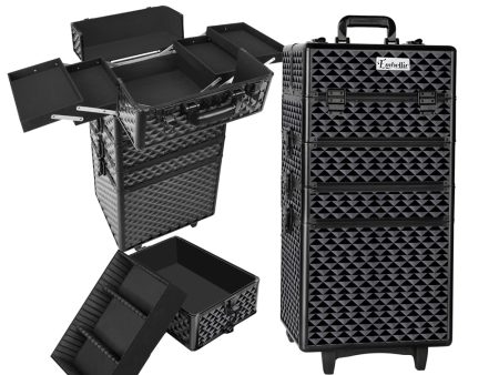 Embellir 7 in 1 Portable Cosmetic Beauty Makeup Trolley | Diamond Black Online