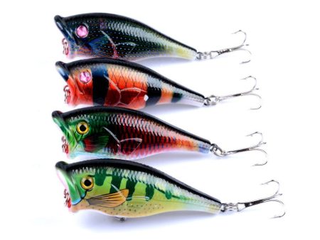 4X 6.5cm Popper Poppers Fishing Lure Lures Surface Tackle Fresh Saltwater Online