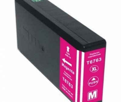 Compatible Premium Ink Cartridges T6763XL High Yield Magenta  Inkjet Cartridge - for use in Epson Printers Supply