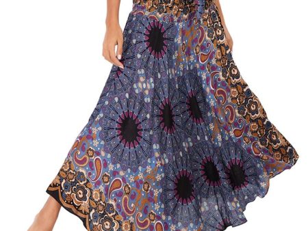 Women s Flower Child Versatile Bohemian Skirt Dress | Dual Purpose | Free Size Supply