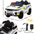 Ride On Car | Electric Patrol Police Toy | Remote Control 12V | White Online now