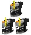 Compatible Premium Ink Cartridges LC233BK  Black Triple Pack  - for use in Brother Printers Online