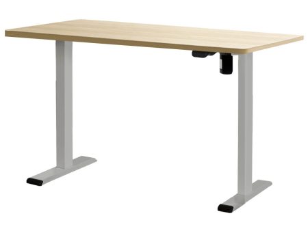 Electric Standing Desk | 140cm | Grey Oak | Motorised Sit Stand Table Online now