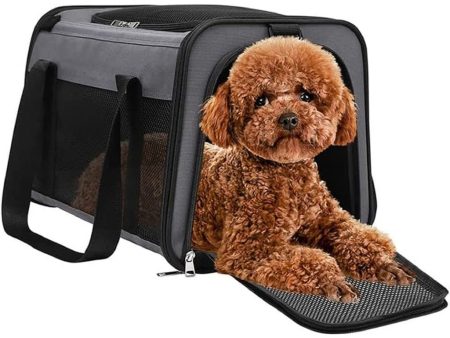 Portable Pet Carrier | Medium | Grey Online Hot Sale