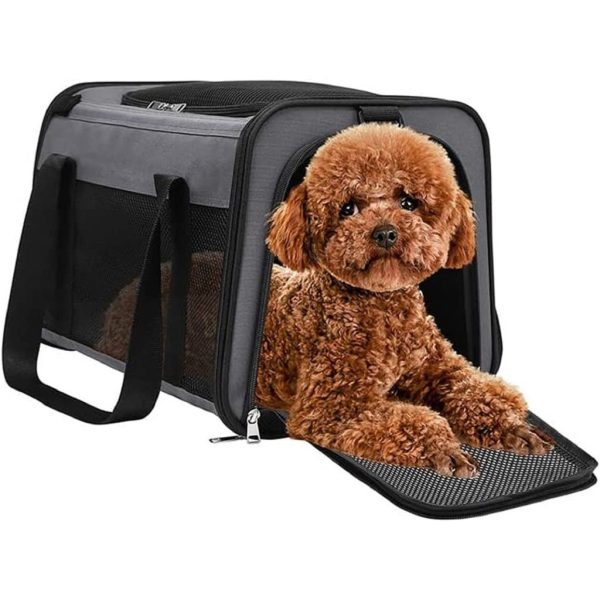 Portable Pet Carrier | Medium | Grey Online Hot Sale