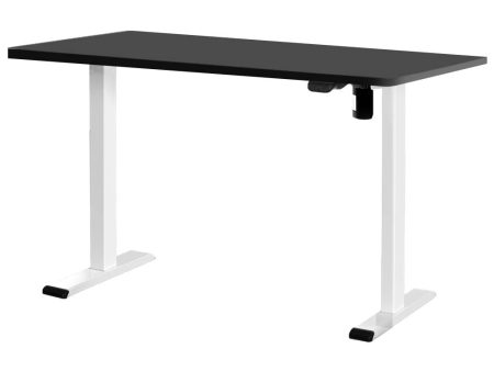 Electric Standing Desk | 140cm | White Black | Sit Stand Table For Discount