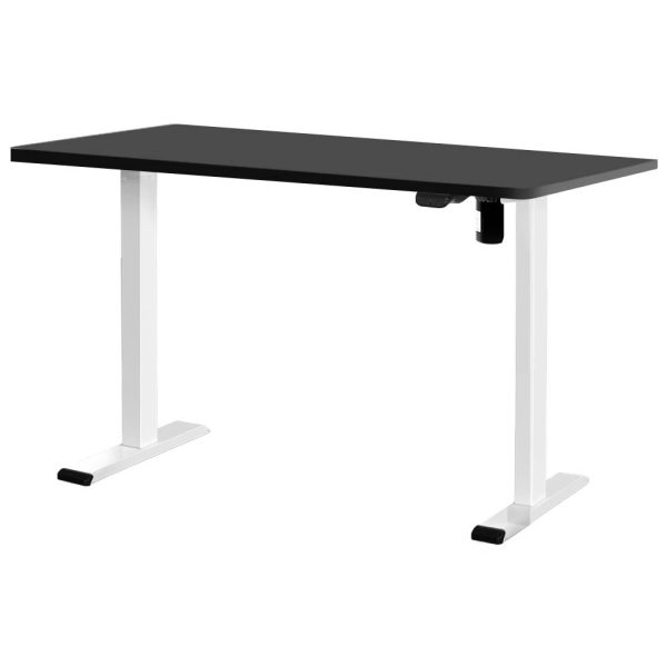 Electric Standing Desk | 140cm | White Black | Sit Stand Table For Discount