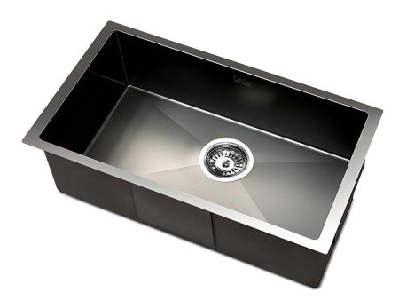 Stainless Steel Kitchen Sink | Under Top Flush Mount | 30cm x 45cm | Black Online Sale