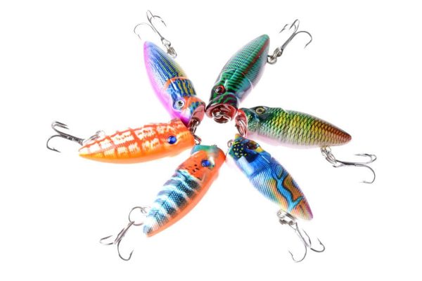 6X 3.5cm Popper Poppers Fishing Lure Lures Surface Tackle Fresh Saltwater Online Sale