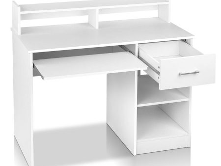 Office Computer Desk with Storage | White Cheap