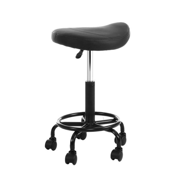 2-Pack Saddle Salon Stools | PU Hydraulic Lift Online now