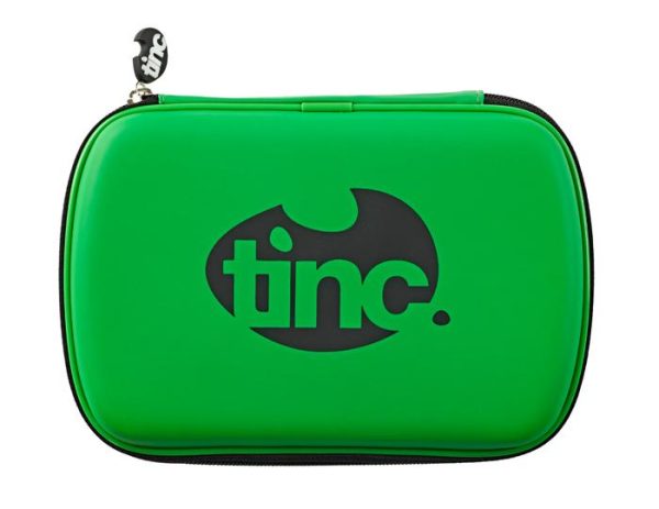 Hard Top Pencil Case | Green with Black Zip | Two-Colour For Discount