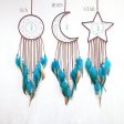 Blue Sun, Moon And Star Dream Catcher Set Online now