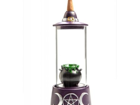 Cauldron Glass Case LED Backflow Incense Burner Sale