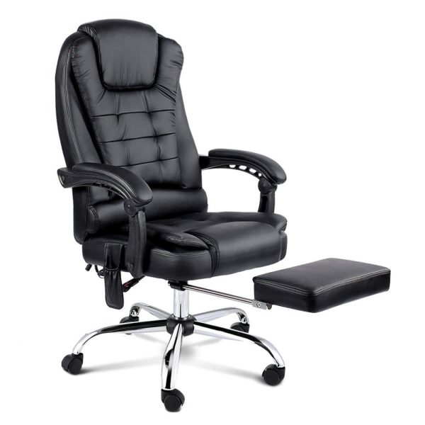 8 Point Reclining Massage Chair | Black For Discount