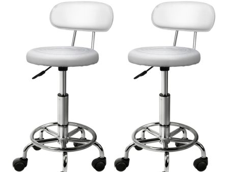 2X Saddle Salon Stool | Swivel Backrest Chair | Barber Chair | Hydraulic Lift on Sale