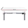 Adjustable Electric Sit-Stand Desk | Grey White Fashion