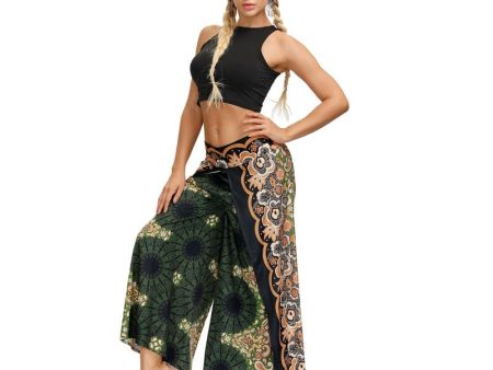 Women s Casual Slit Wide Leg Hippie Boho Pants | Hippie Goddess Design | S-L For Sale