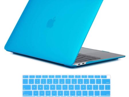 MacBook Air 13 Inch Case 2020 2019 2018, A1932, A2179, A2337 Shell Case Keyboard Cover Light Blue Discount