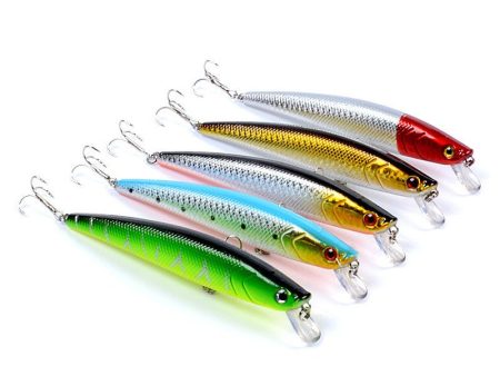 5x Popper Minnow 13cm Fishing Lure Lures Surface Tackle Fresh Saltwater Online Sale