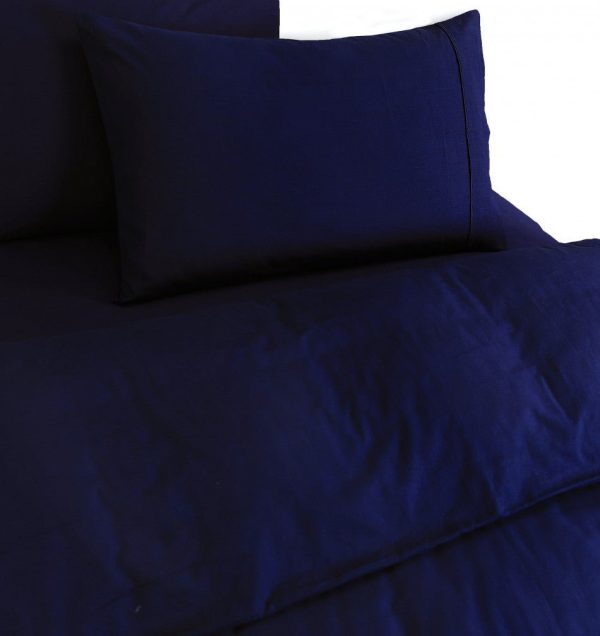 Super King Quilt Cover Set | 100% Egyptian Cotton | 500TC | Navy Blue Online now