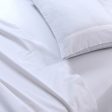 100% Egyptian Cotton 500TC White King Single Bed Sheets Set - Online now