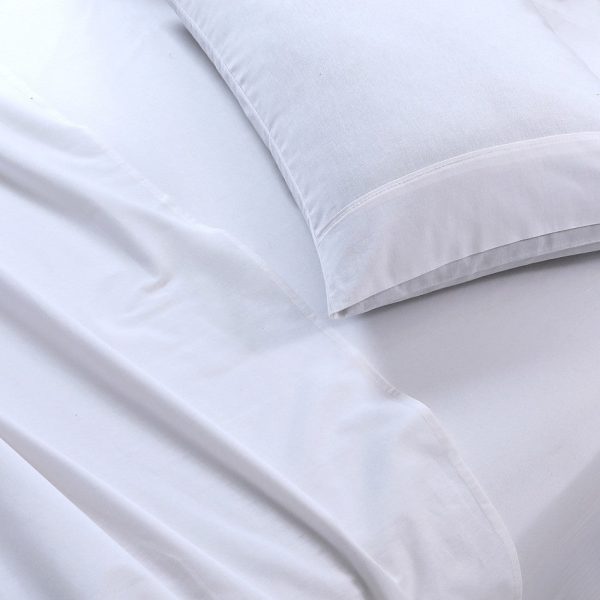 100% Egyptian Cotton 500TC White King Single Bed Sheets Set - Online now