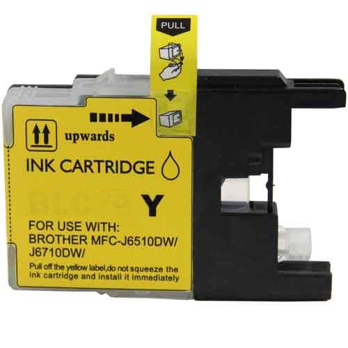 Compatible Premium Ink Cartridges LC40 LC71 LC73 LC75Y Yellow  Inkjet Cartridge - for use in Brother Printers For Sale