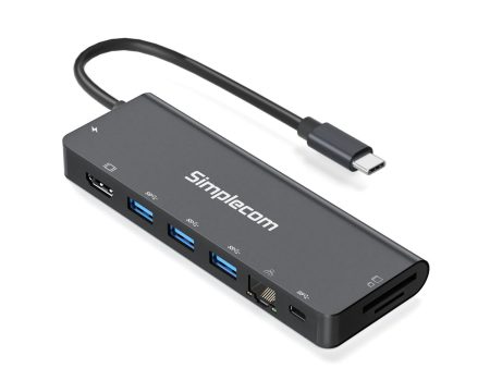 Simplecom CHN590 USB-C SuperSpeed 9-in-1 Multiport Docking Station Online now