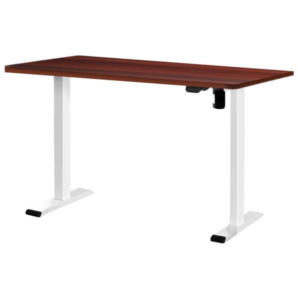 Electric Sit Stand Desk | Adjustable | 140cm | White Walnut For Cheap