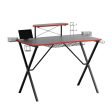 Artiss Gaming Desk Computer Desks Table Storage Shelves Study Home Ofiice 105CM on Sale