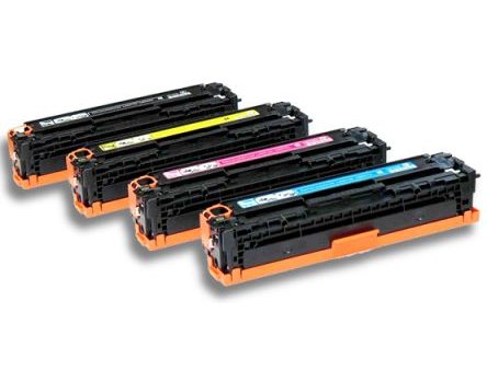 Compatible Premium Toner Cartridges 130A  4Pk Toner Set CF350A CF351A CF352A CF353A - for use in HP Printers Online now