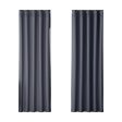 2-Pack Charcoal Blockout Curtains | 180x213cm Eyelet Online