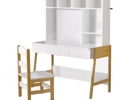 Keezi Kids Table & Chairs Set | Study & Play Desk with Storage Online Sale