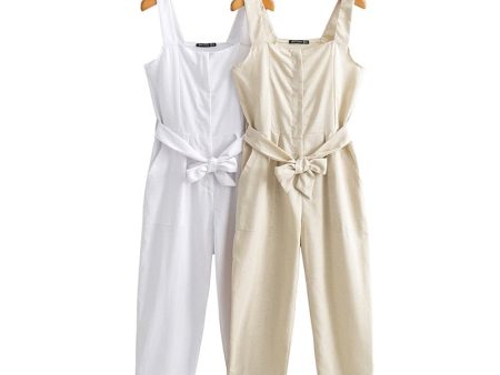 Women s Classy Bohemian Linen Cotton Jumpsuit | S-L |  Various Colours For Sale