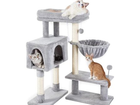 Cat Tree | 97cm Adjustable Base | Light Grey | For Sale