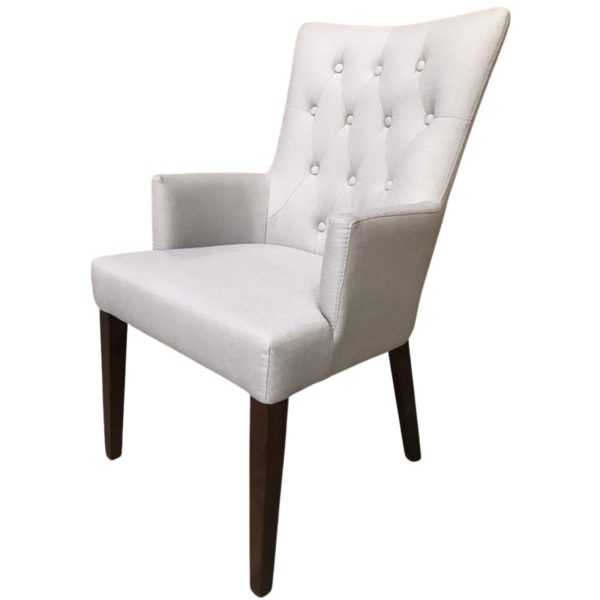 Florence  Set of 2 Carver Fabric Dining Chair French Provincial Solid Timber Online