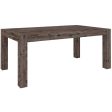 Catmint Dining Table 180cm 6 Seater Solid Acacia Timber Wood - Stone Grey Fashion