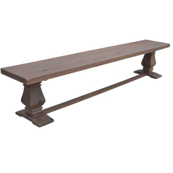 Florence  Dining Table Seat Bench 230cm French Provincial Pedestal Solid Timber Supply