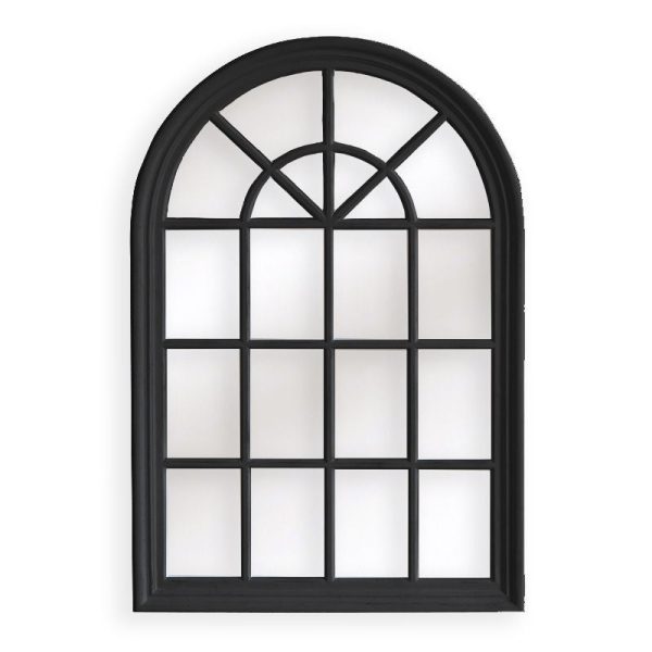 Window Style Mirror - Black Arch 100 CM x 150 CM Hot on Sale