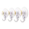 KiahLoc 4PC White 72mm Suction Hook Removable Online Sale