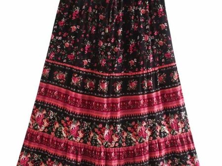 Cute Hippie Long Skirt | Bohemian Dance | S-L Fashion