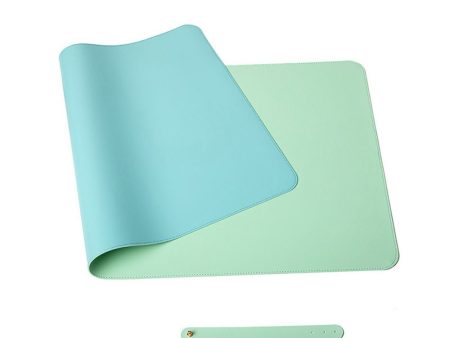 Green 90cm*45cm Dual UseOffice Desk Pad Waterproof PU Leather Computer Mouse Pad Hot on Sale