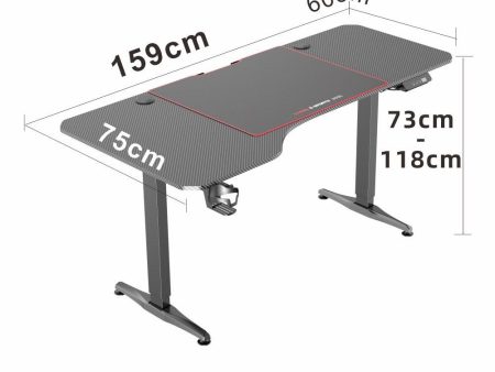 Gaming Standing Desk Home Office Lift Electric Height Adjustable Sit To Stand Motorized Standing Desk 1675 on Sale