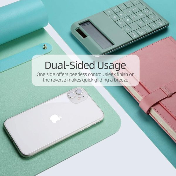 Green 90cm*45cm Dual UseOffice Desk Pad Waterproof PU Leather Computer Mouse Pad Hot on Sale