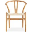 Anemone  Set of 8 Wishbone Dining Chair Beech Timber Replica Hans Wenger Natural Online Hot Sale