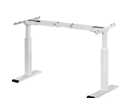 Artiss Standing Desk Sit Stand Motorised Adjustable Frame Only White Dual Motor Fashion